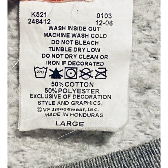 Vintage Lee Sport Sweatshirt Adult Large Florida Tarpon Springs Sea Animals Gray - Picture 5 of 5